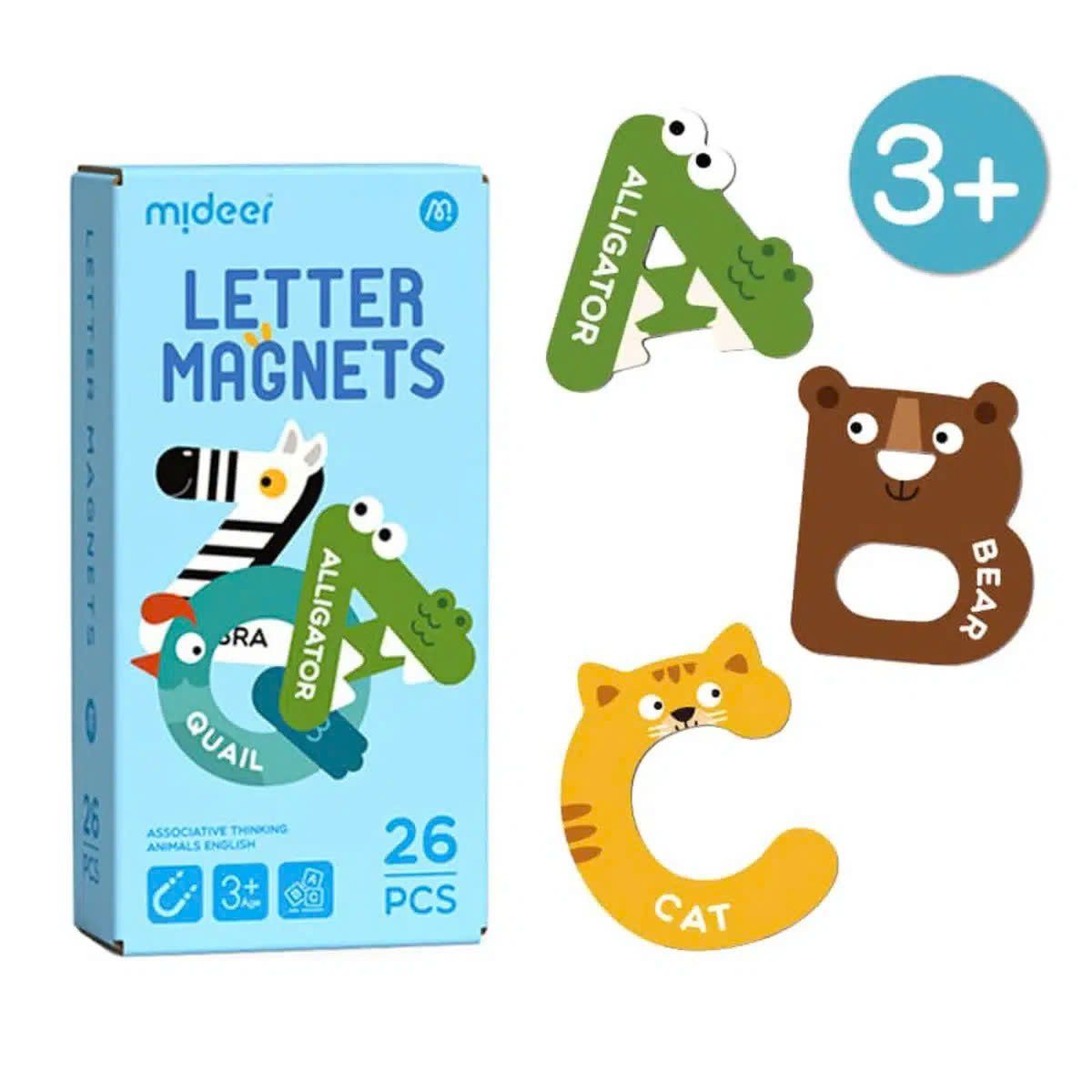 (A) Bảng chữ cái tiếng anh nam châm cho bé Mideer Letter Magnets 