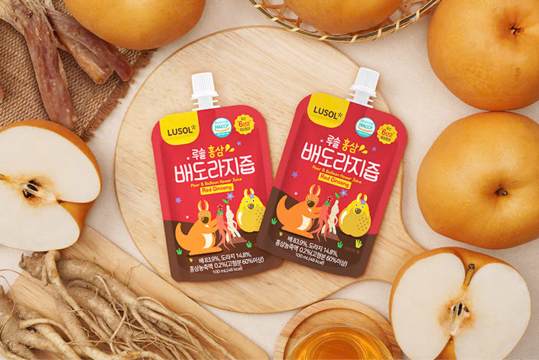  Nước Hồng Sâm, Lê, Hoa Chuông Đen Lusol Cho Bé Từ 12M+ (100ml) 