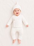  Bộ dài tay unisex Mamacheri sơ sinh cúc phối màu 