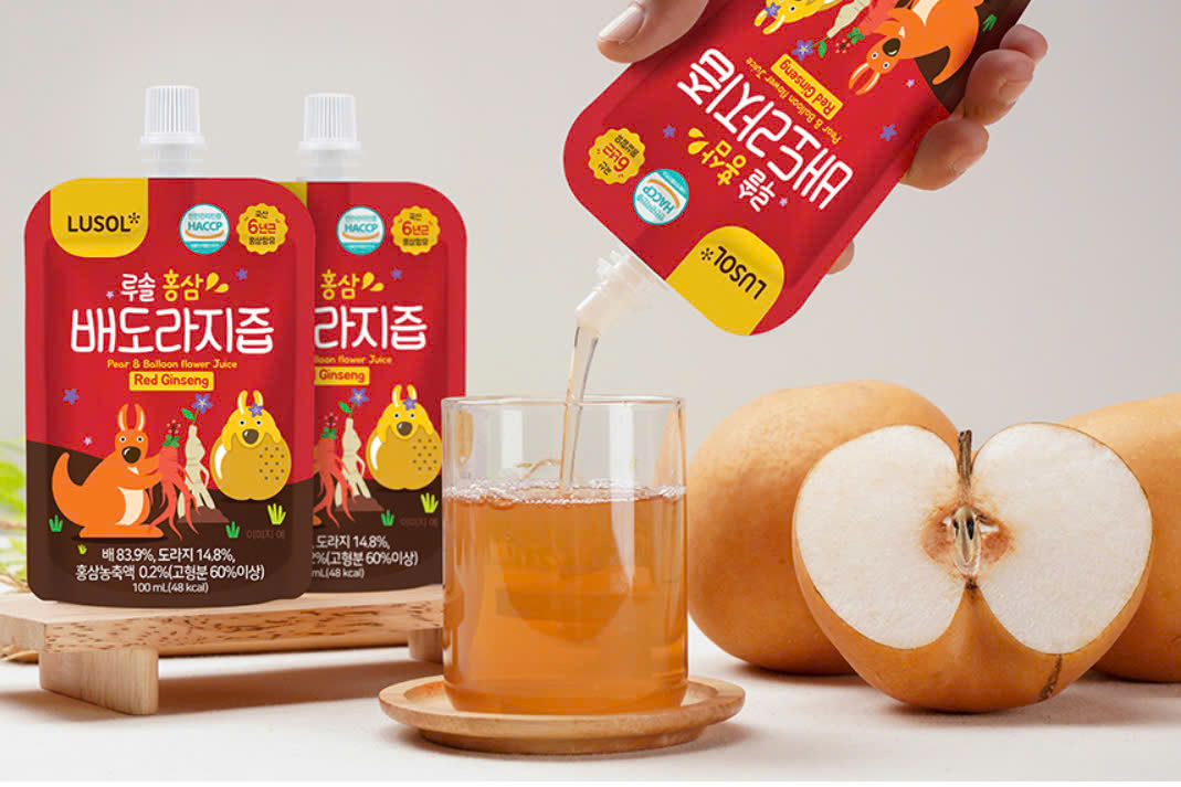  Nước Hồng Sâm, Lê, Hoa Chuông Đen Lusol Cho Bé Từ 12M+ (100ml) 