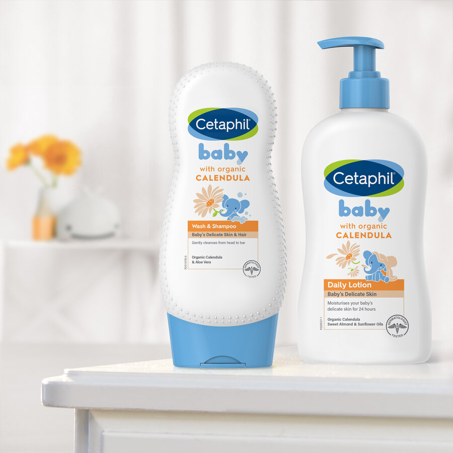 Sữa dưỡng thể cho bé Cetaphil Baby Daily Lotion với Hoa Cúc Calendula hữu cơ - 400ml 