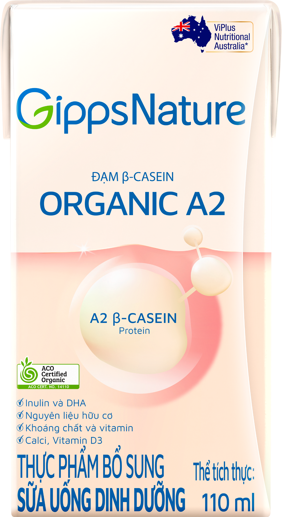  Sữa nước GippsNature Organic A2 (110ml) 