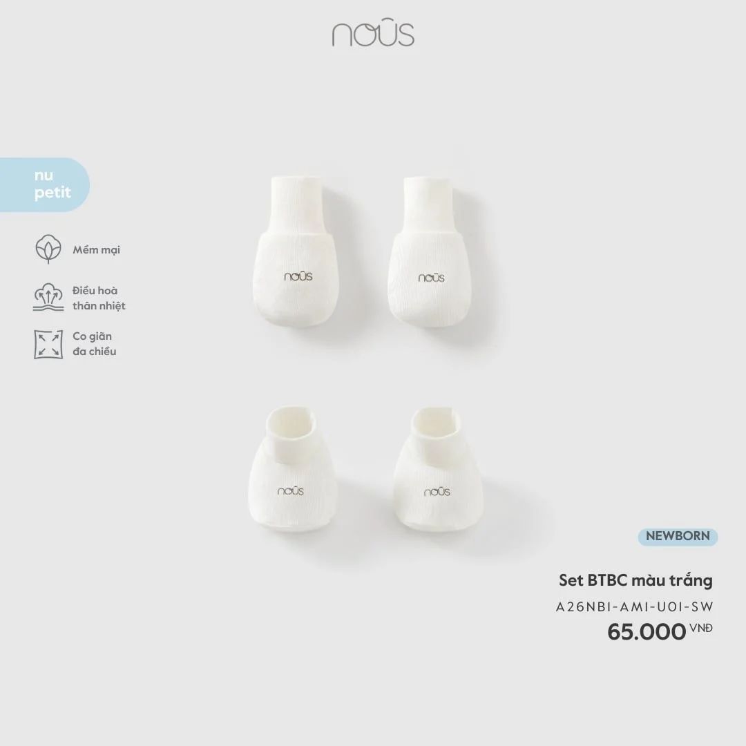  Set BTBC Nous màu trắng 