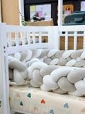  Set 2 Quây Sam Xoắn Nhung Cũi Giường Cho Bé HV Bedding 