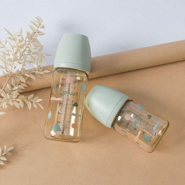  Bình Sữa PPSU Cổ Rộng Moyuum Mây Xanh 