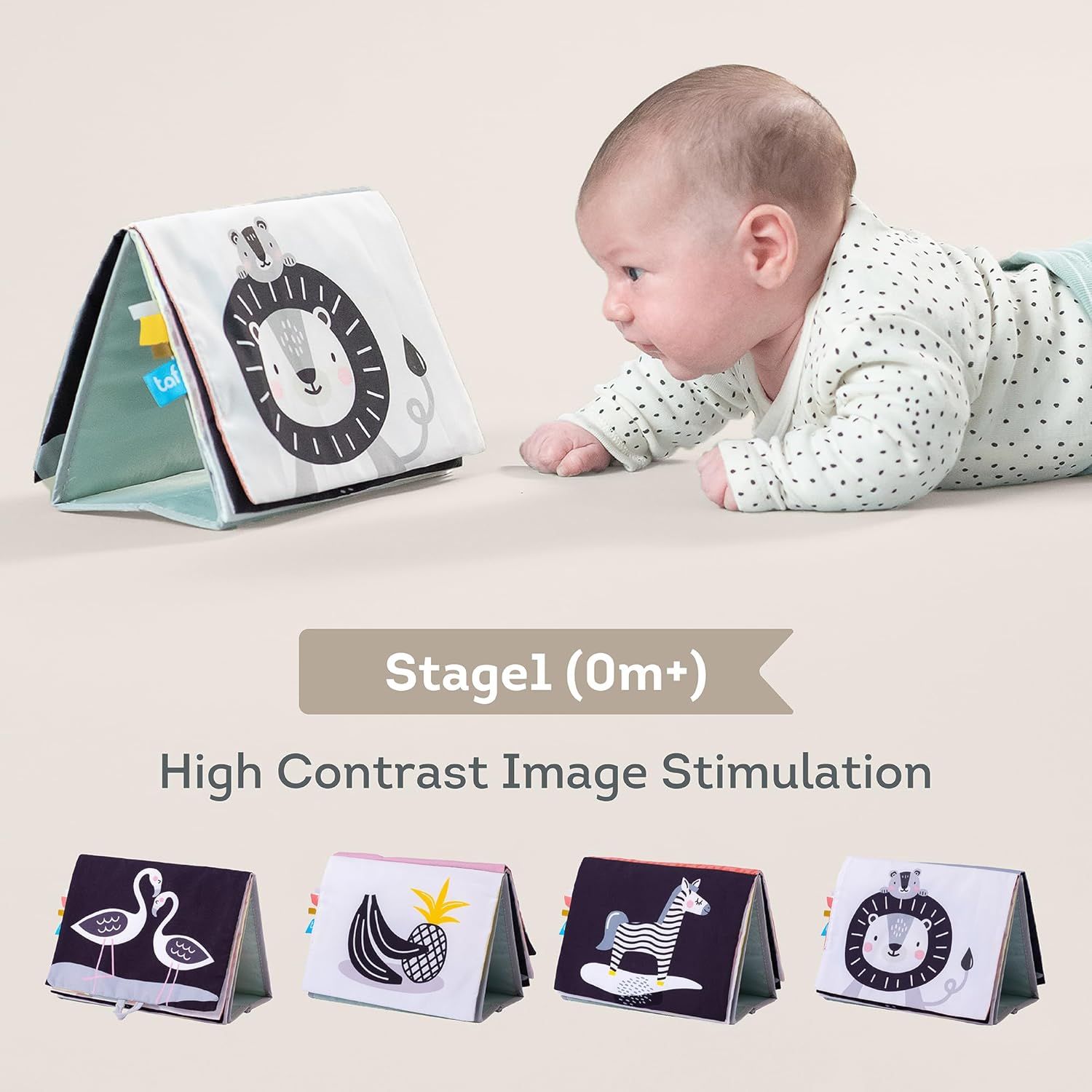  Sách Vải Hỗ Trợ Tập Lẫy Taf Toys Savannah Tummy-Time Book 