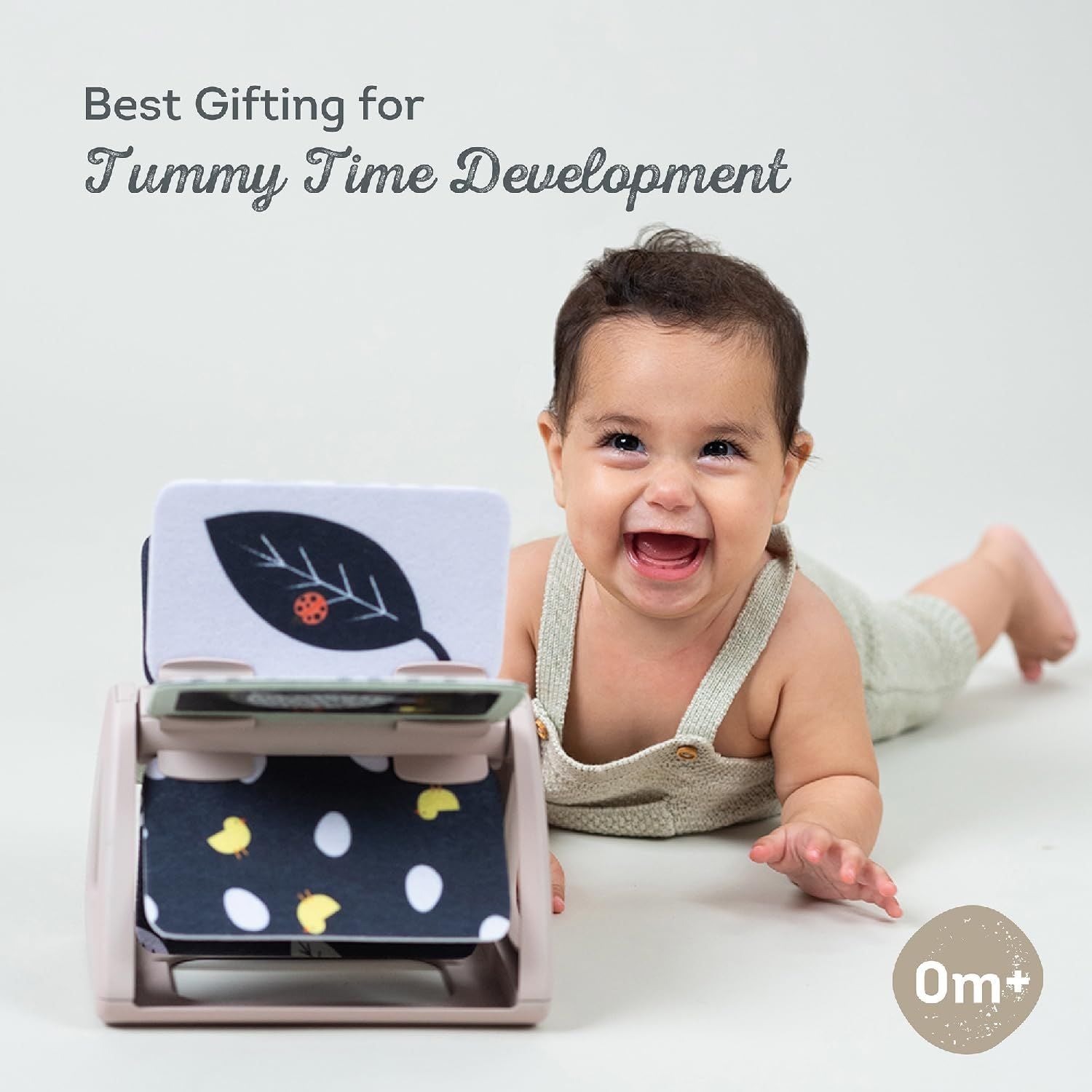  Sách Vải Xoay Hỗ Trợ Tập Lẫy Cho Bé Taf Toys Black & White Spinning Book 