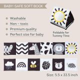 Sách Vải Đen Trắng Taf Toys Savannah Black & White Book 
