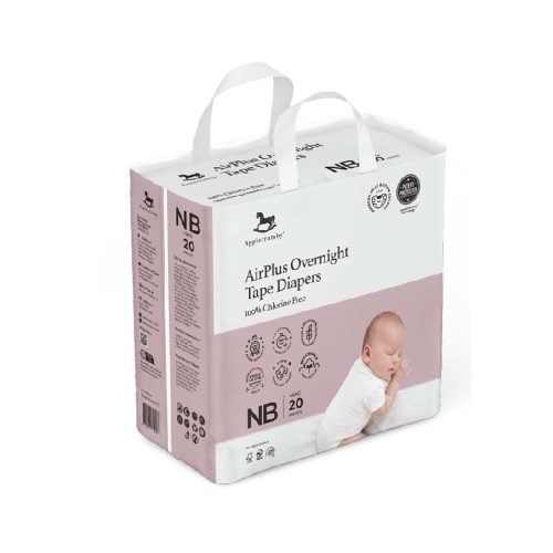  (MINI) BỈM TÃ DÁN ĐÊM APPLECRUMBY AIRPLUS OVERNIGHT 