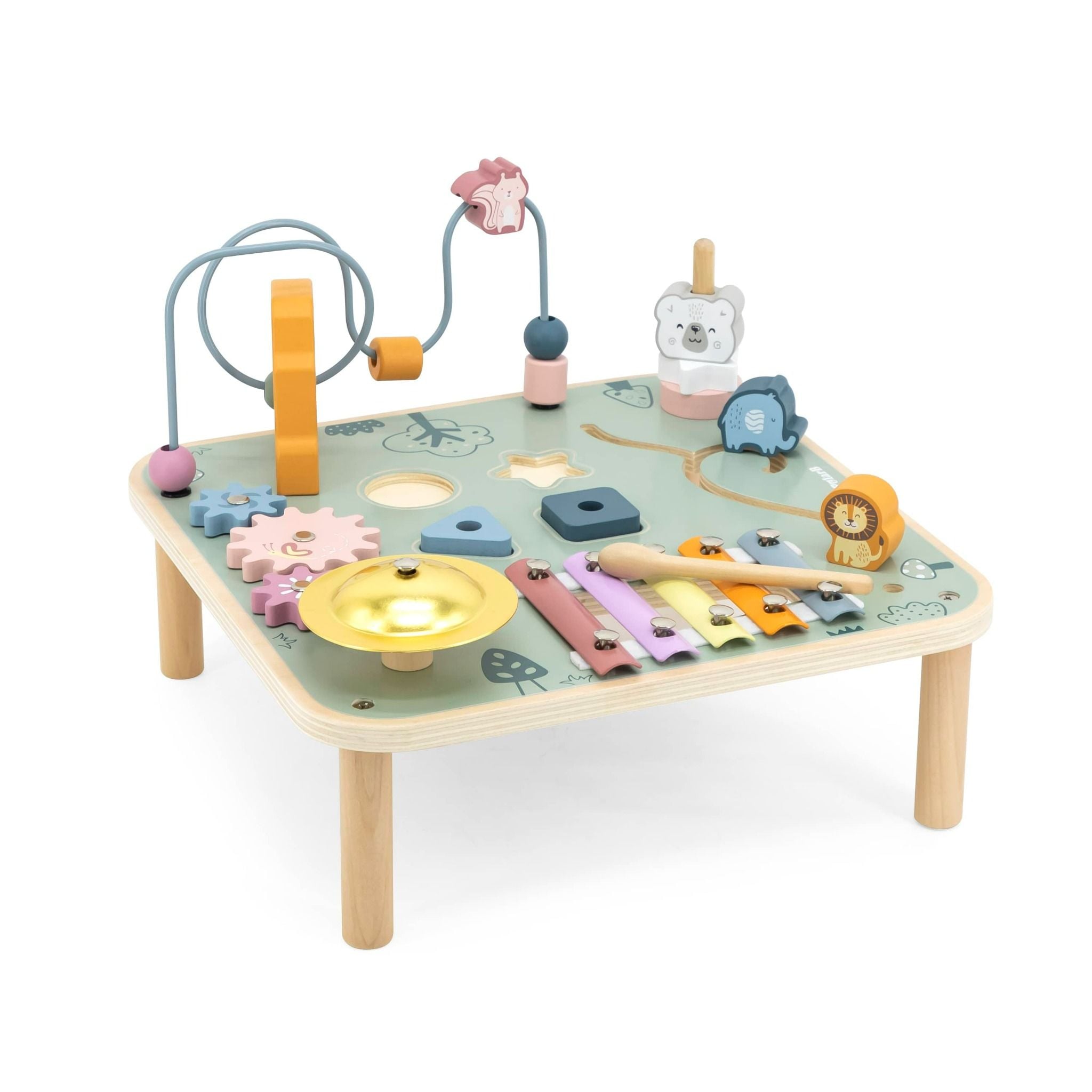  (A) Bàn Hoạt Động Đa Năng Bằng Gỗ Polar B Cho Bé Từ 18M+ 