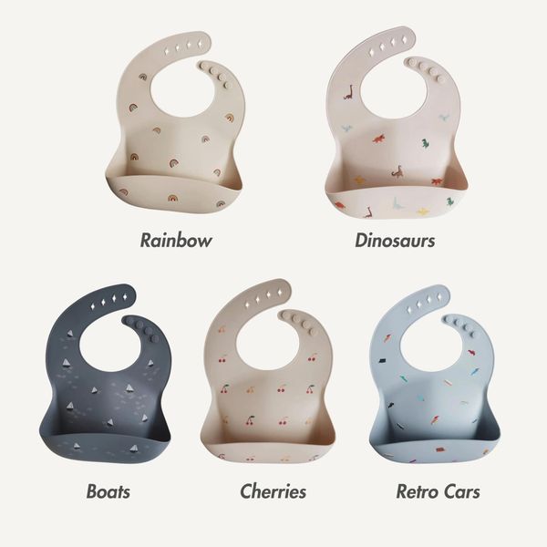  (A) Yếm Ăn Dặm Silicone Mushie 