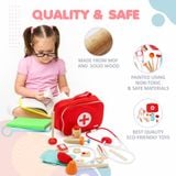  Bộ Đồ Chơi Bác Sĩ Cho Bé Bằng Gỗ LouLou By Vinaquick 