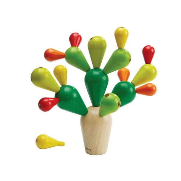  Đồ Chơi Gỗ PlanToys Cây Xương Rồng Cân Bằng Balancing Cactus Cho Bé 3Y+ 