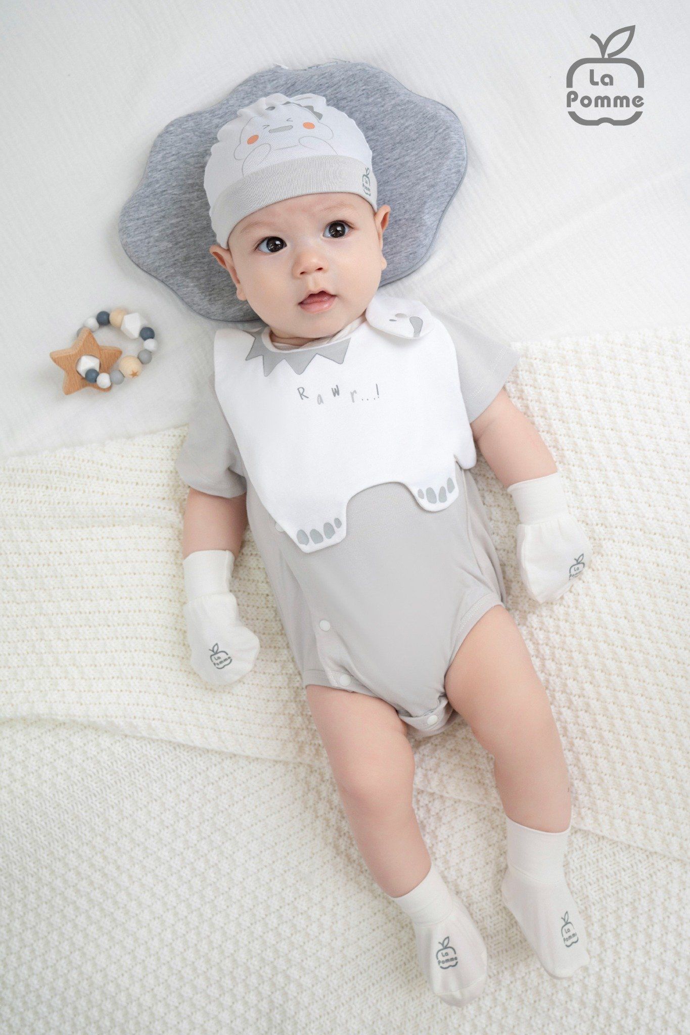  Bodychip Cộc Tay La Pomme Hoạ Tiết Khủng Long Đáng Yêu 