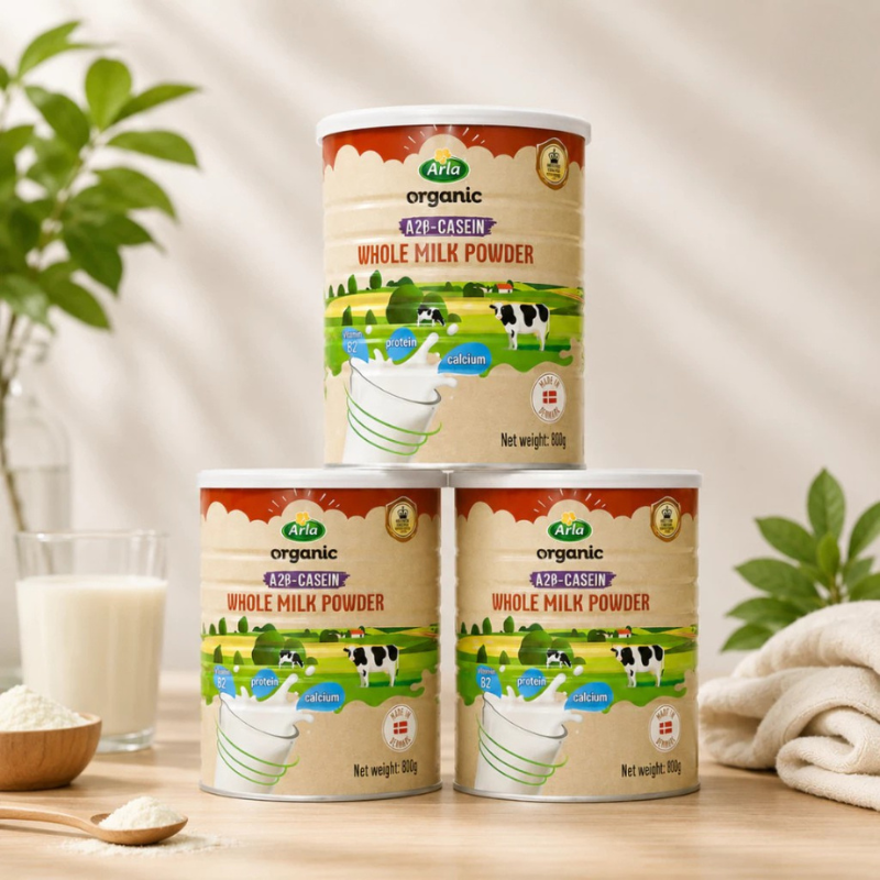  Sữa Tươi Dạng Bột A2 β-Casein Organic Whole Milk Powder 800g 