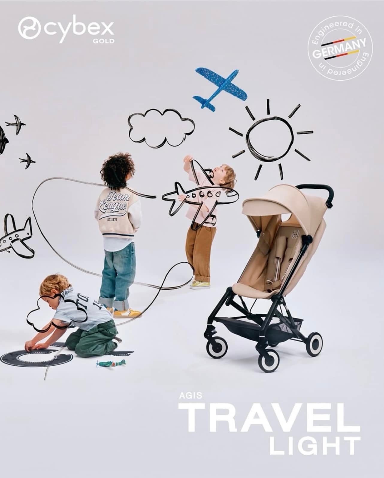  Xe Đẩy Cybex Agis - Màu Almond Beige 