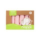  Hộp 6 khăn sữa sợi tre Nappi 30 x 30 cm - Màu Hồng 