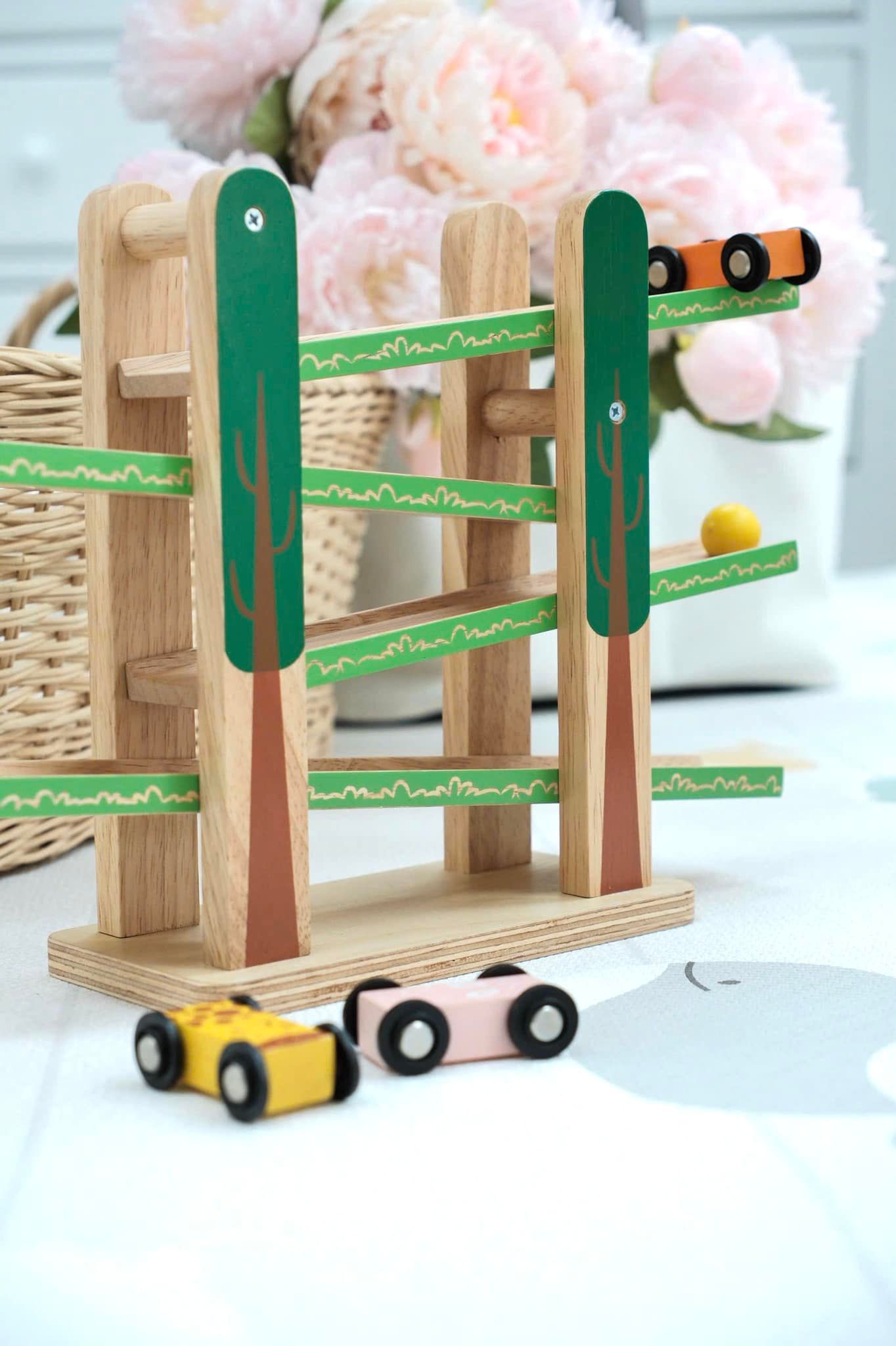  Đồ Chơi Mô Hình Xe Trượt Gỗ Geni Forest Coaster 