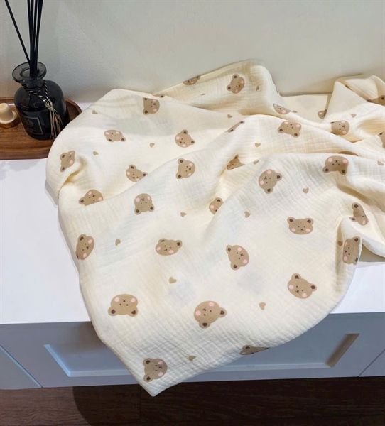  (A) Gối Chống Bẹp Đầu Tai Gấu Cho Bé Từ Sơ Sinh HV Bedding 