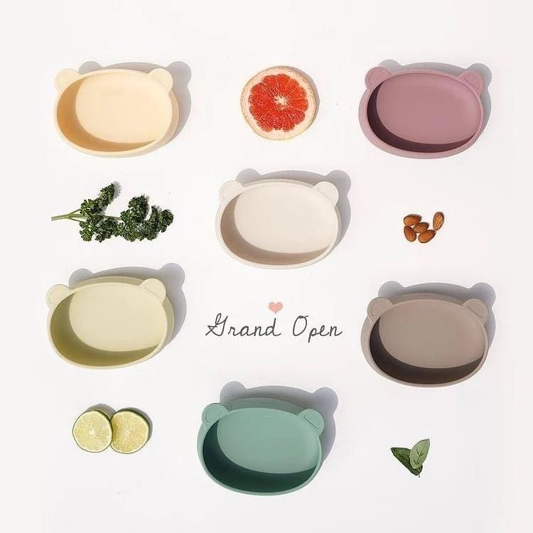  Bát Ăn Dặm Silicone Hình Gấu Modui 