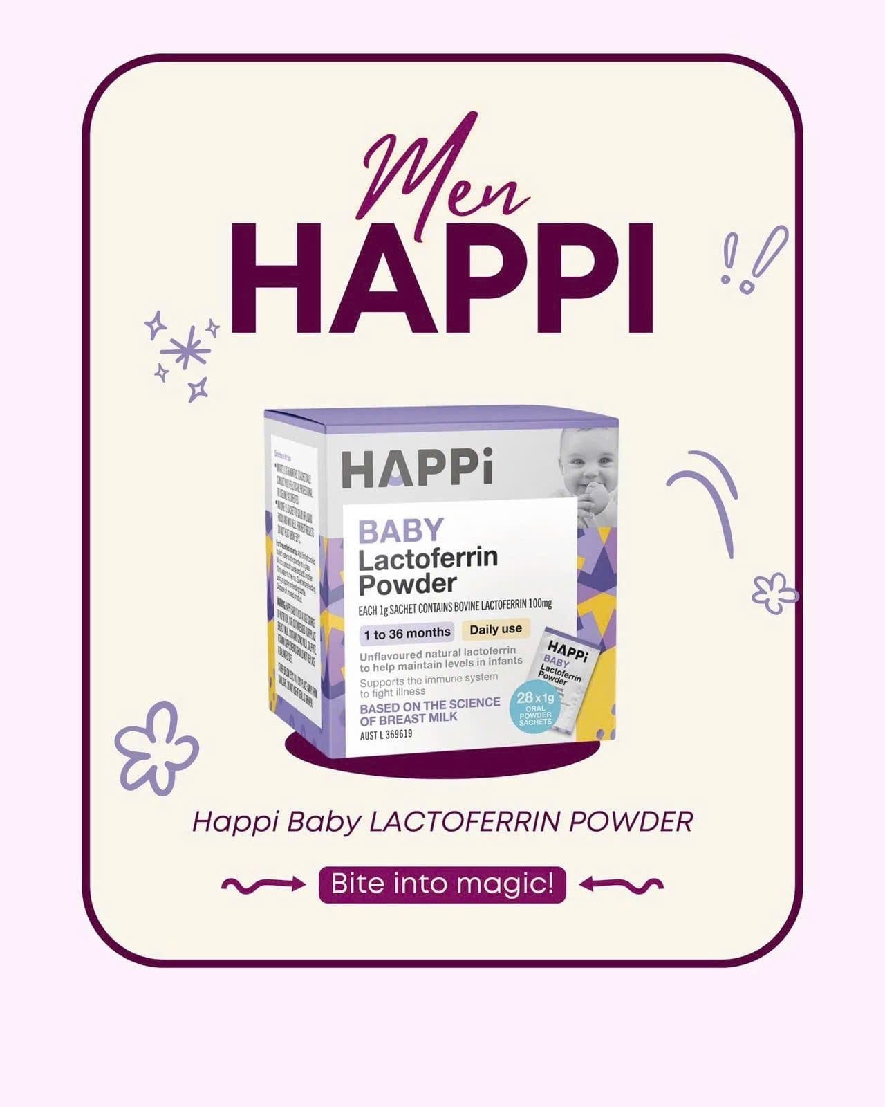  Men Happi Baby Lactoferrin Power Úc 