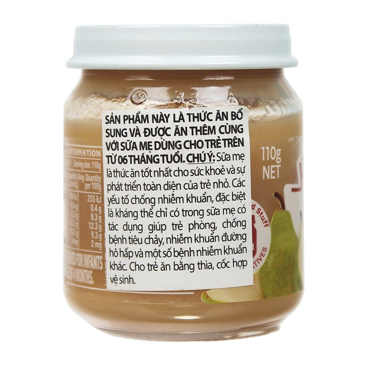  Lọ Dinh dưỡng Trái cây nghiền Heinz cho bé 4M+ (110g) 