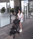  XE ĐẨY GẤP GỌN NUNA VIAA CABN - MÀU CAVIAR 