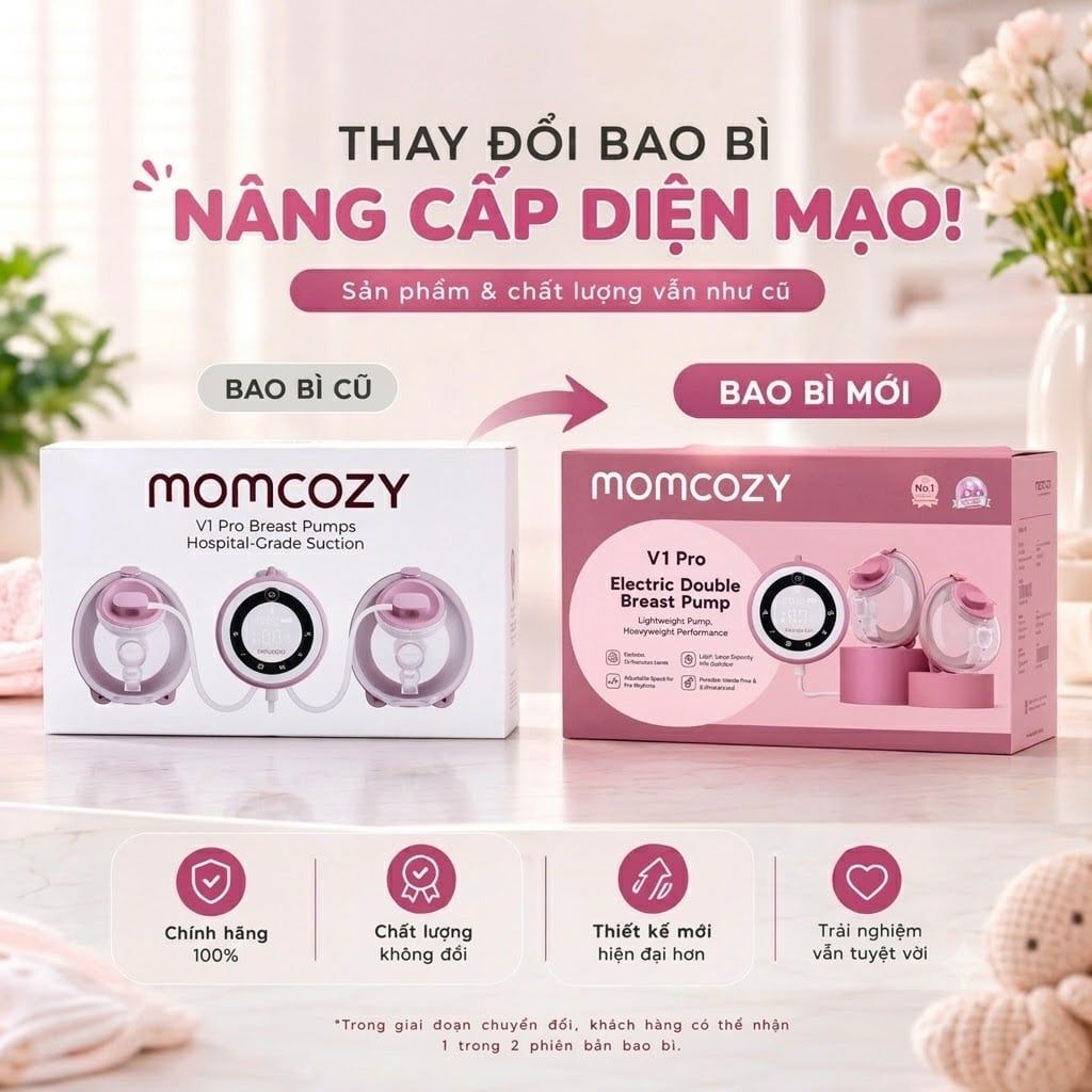  Máy Hút Sữa Rảnh Tay Momcozy V1 Pro 