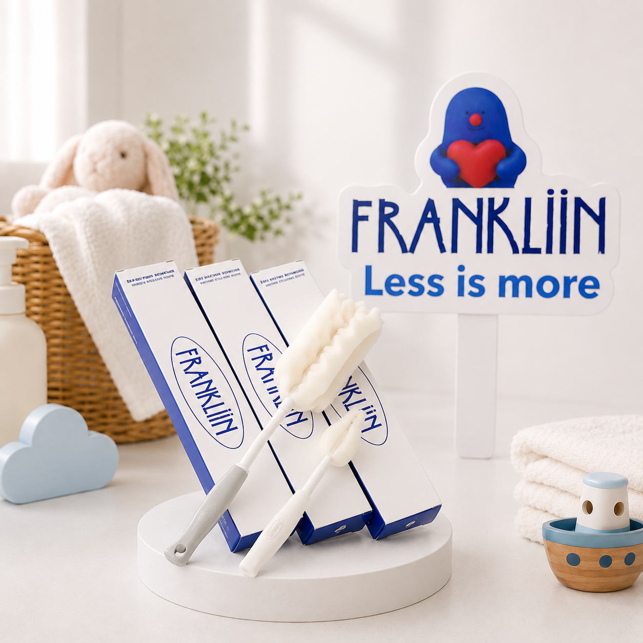  SET CỌ RỬA BÌNH FRANKLiiN - 1 CỌ RỬA XOAY & 1 CỌ NÚM 