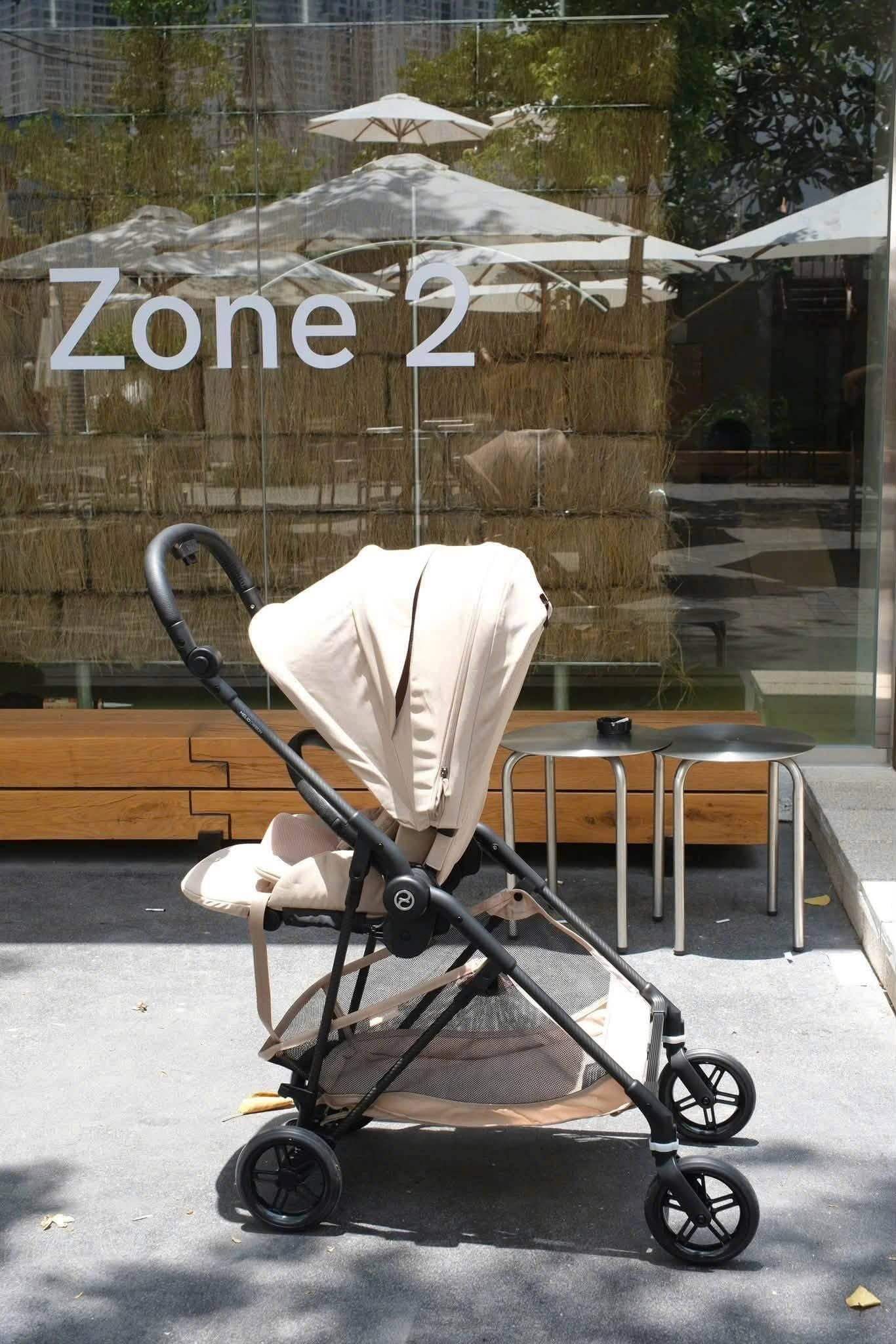  Xe Đẩy Gấp Gọn Siêu Nhẹ Cybex Melio Carbon 2026 - Màu Almond Beige 