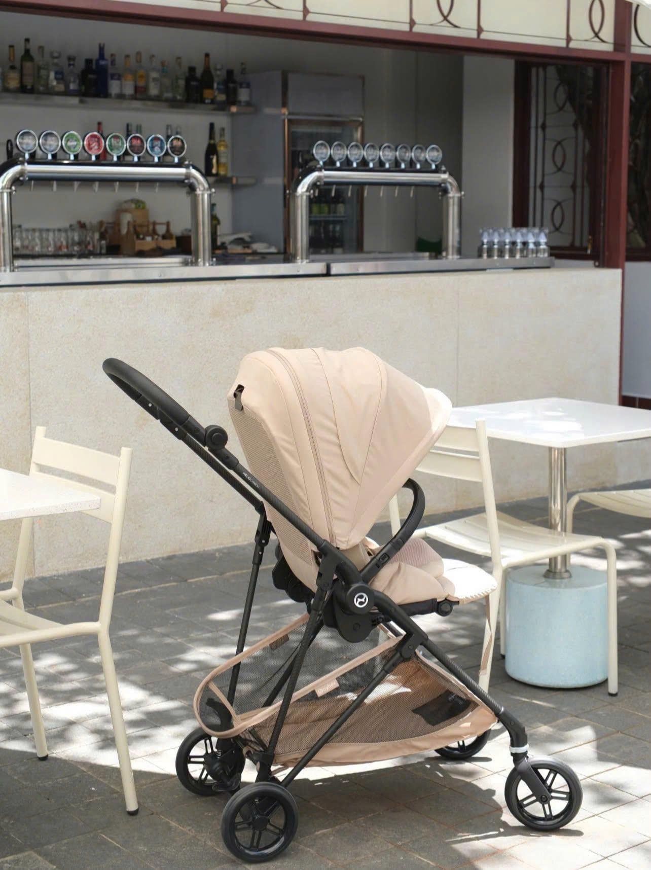  Xe Đẩy Gấp Gọn Siêu Nhẹ Cybex Melio Carbon 2026 - Màu Almond Beige 