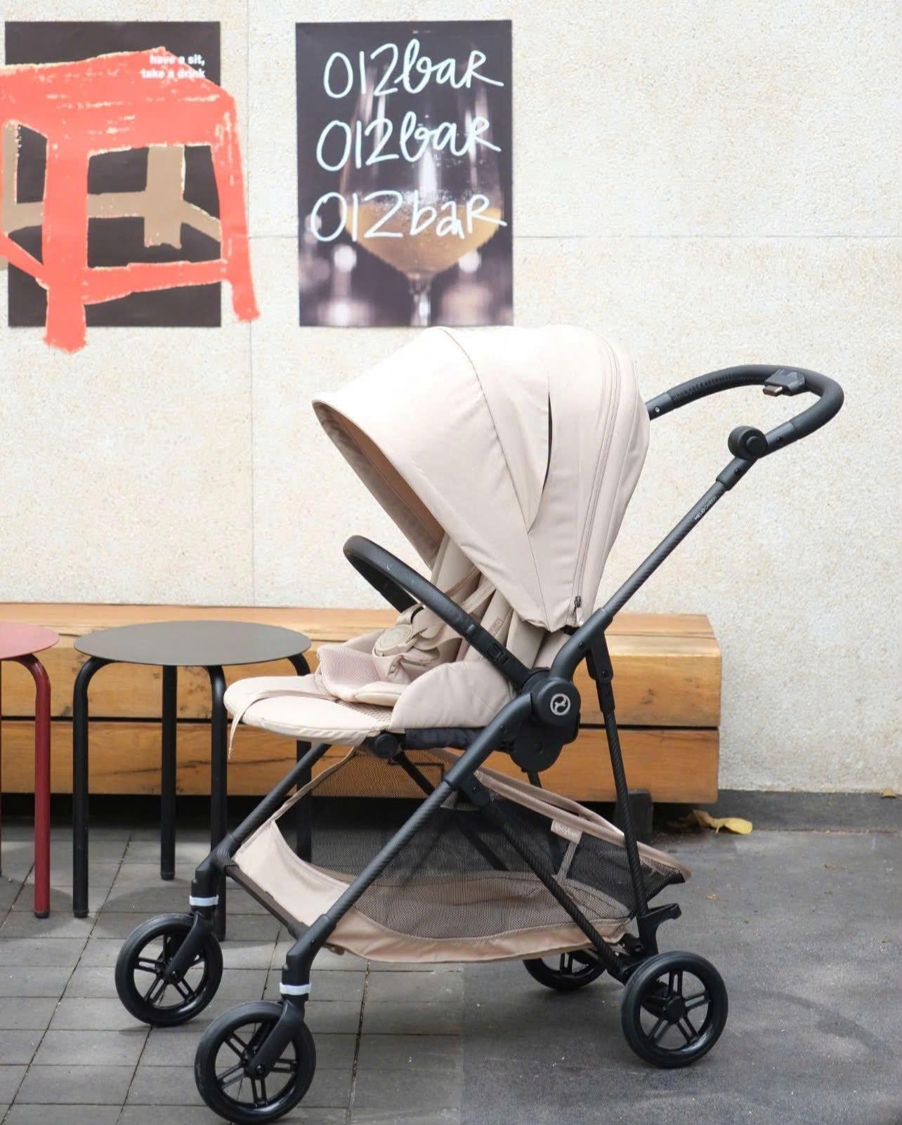  Xe Đẩy Gấp Gọn Siêu Nhẹ Cybex Melio Carbon 2026 - Màu Almond Beige 