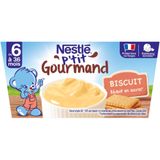  Váng Sữa Nestlé P'tit Gourmand Vị Biscuit Cho Bé Từ 6M+ 