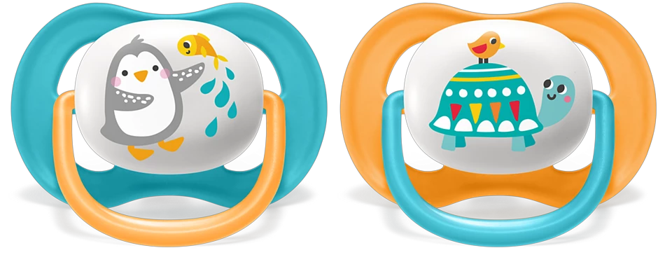  Set 2 Ti Giả Philips Avent Thông Khí Ultra Air Animal (6-18M) 