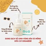  Bọt Vệ Sinh Thuần Chay Orgabébé Bubble Hip Cleanser 300ml 