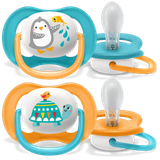  Set 2 Ti Giả Philips Avent Thông Khí Ultra Air Animal (6-18M) 