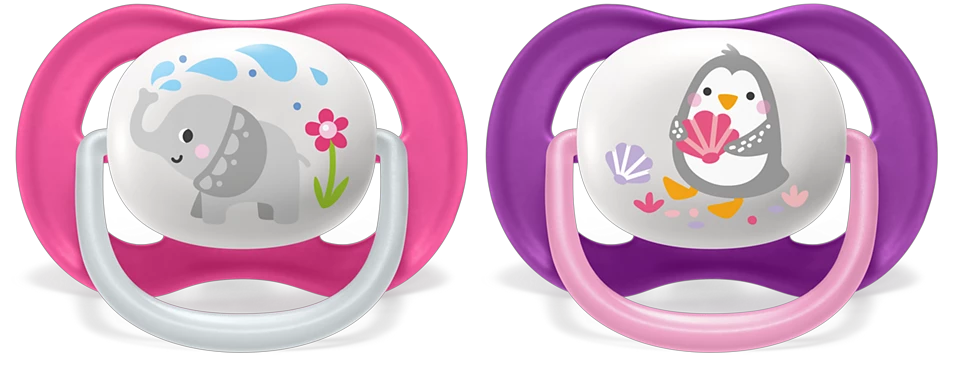  Set 2 Ti Giả Philips Avent Thông Khí Ultra Air Animal (6-18M) 