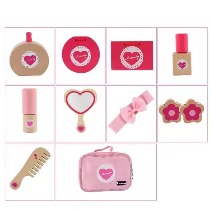  Bộ Đồ Chơi Trang Điểm Cho Bé Bằng Gỗ LouLou By Vinaquick 
