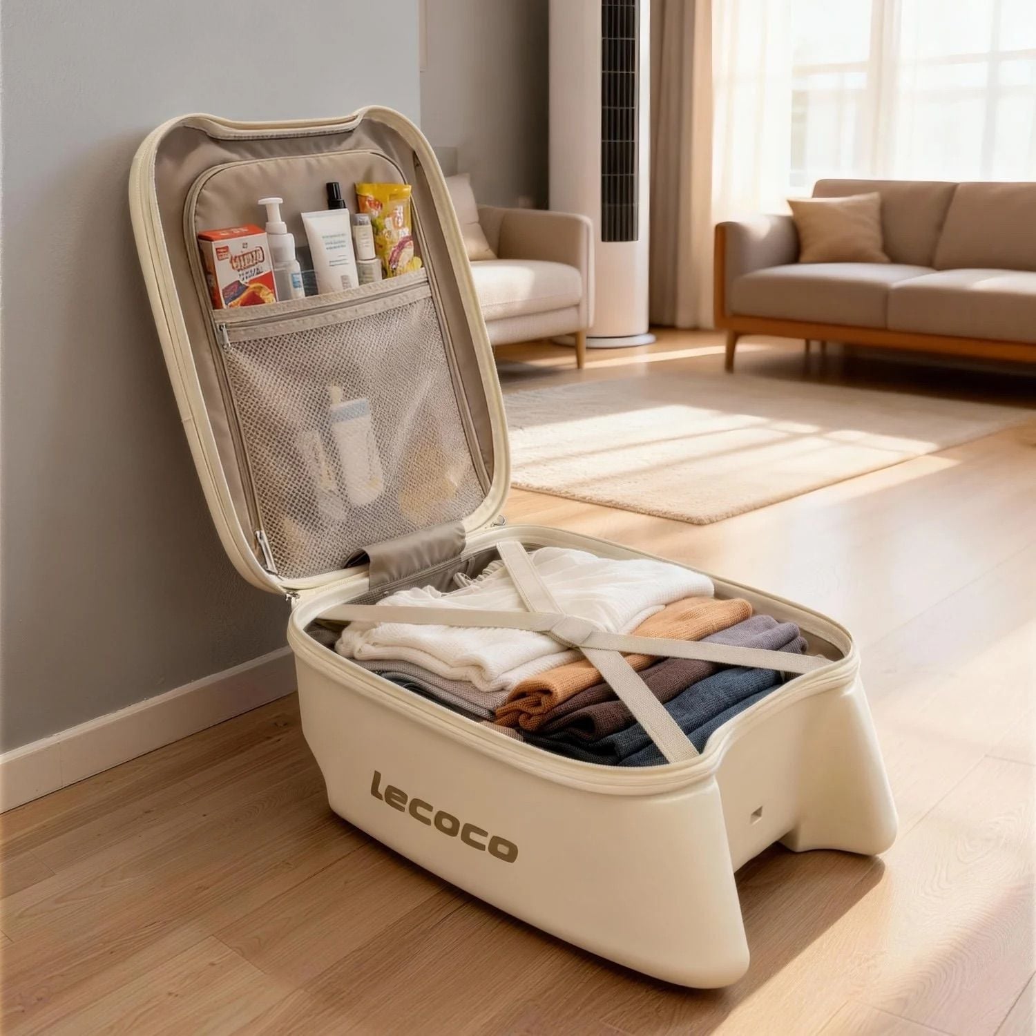  Vali Kèm Xe Đẩy Cao Cấp LECOCO C-Box B3 3-In-1 