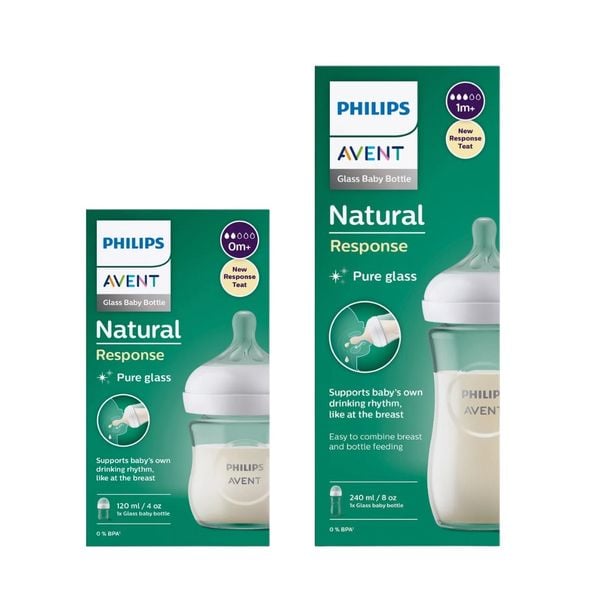  Bình sữa thuỷ tinh Philips Avent mô phỏng tự nhiên 