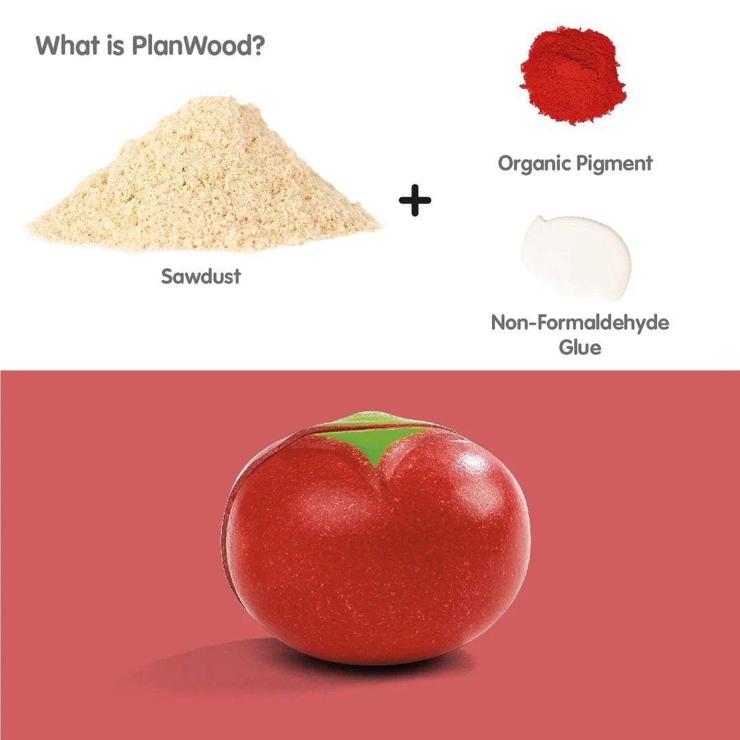  Đồ Chơi Gỗ PlanToys Cắt Rau Củ Assorted Vegetables Cho Bé 18M+ 