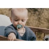  Ti Giả Núm Tròn Bibs Pacifier De Lux Silicone Glow One Size Từ 0-3 Tuổi 