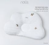  Gối Định Hình Nous Họa Tiết Ô Liu - Màu Trắng 