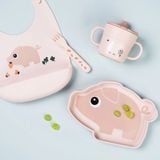  Yếm Silicone Done By Deer Bib - Pigee/Powder 