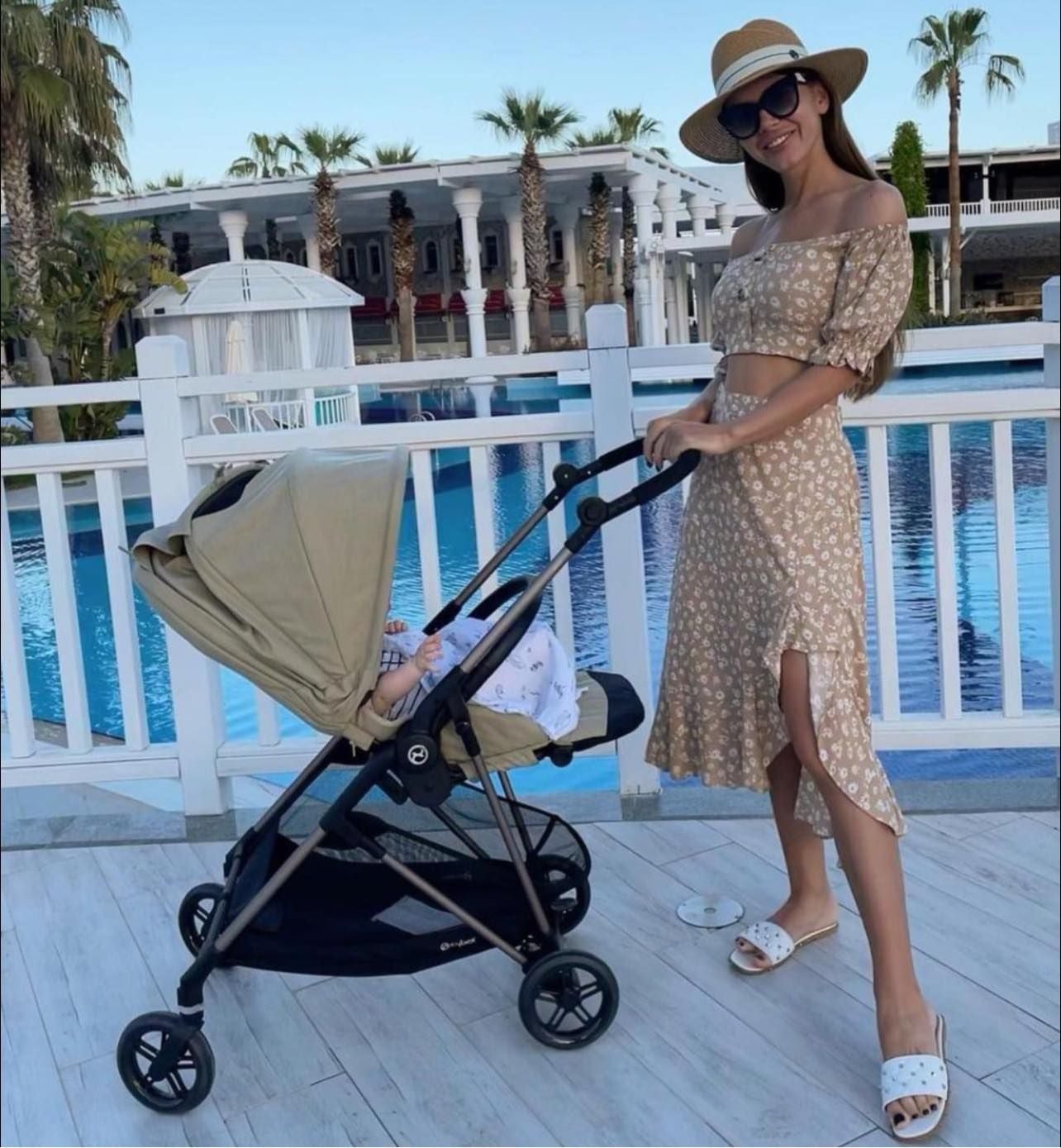  Xe Đẩy Gấp Gọn Cybex Melio TPE - Màu Almond Beige 