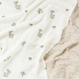  Set 2 Khăn Vỗ Ợ Lalee Cotton Done By Deer (65 x 65 cm) 