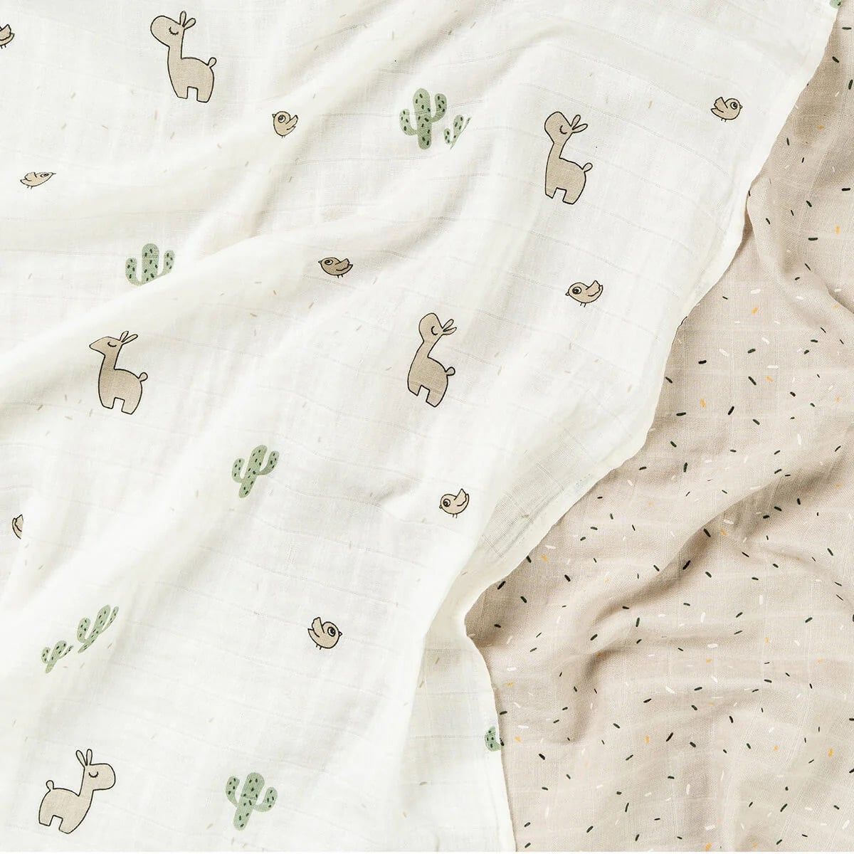  Set 2 Khăn Vỗ Ợ Lalee Cotton Done By Deer (65 x 65 cm) 