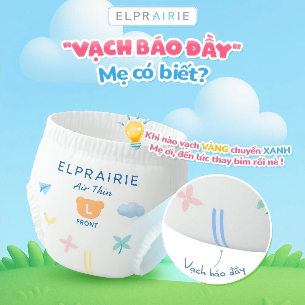  Tã/Bỉm Quần Elprairie Air Thin Nội Địa Hàn 