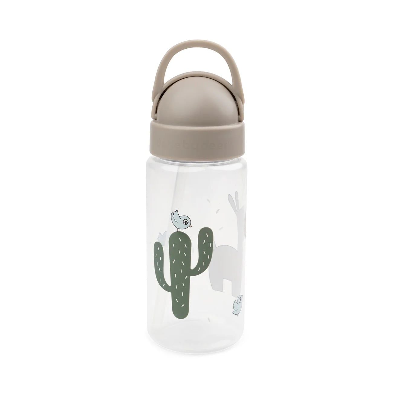  Bình Nước Done By Deer Lalee Có Ống Hút 350ml - Màu Sand 