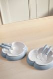 Set 2 Bộ Đĩa, Thìa, Dĩa Ăn Dặm Baby Bjorn - Màu Powder Blue 
